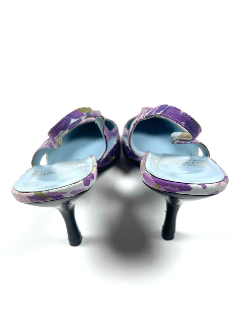 Vintage Moschino Cheap & Chic Purple Floral Slingback Heel‎ Women’s 39 Spring